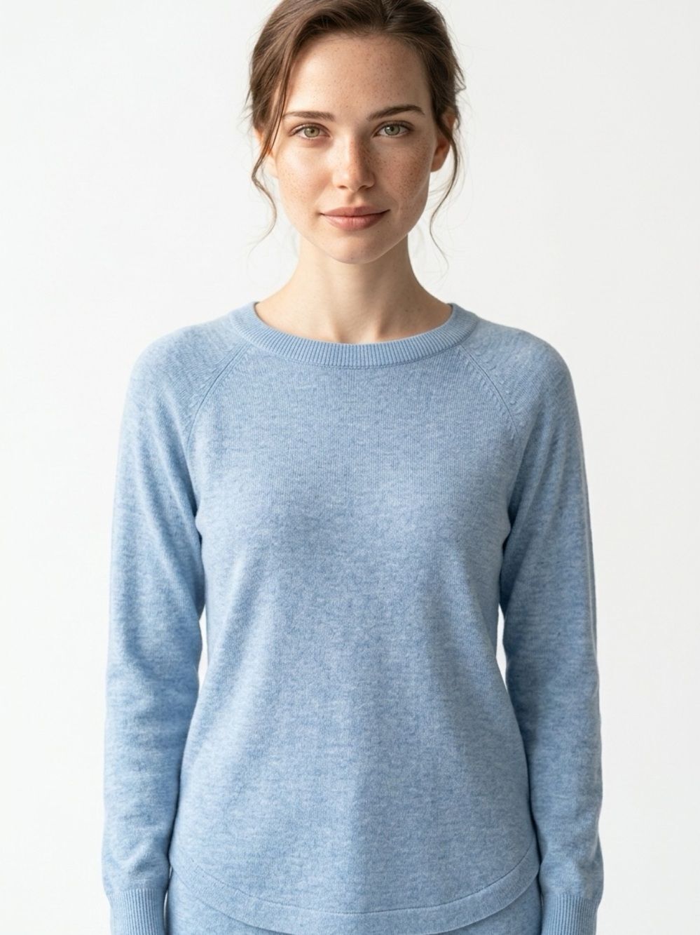 LOFT | Light Blue Lightweight Wide Neck Sweater Women’s Size Small